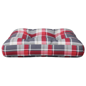 Palettenkissen Rot Karomuster 60x60 cm