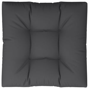 Schwarzes Palettenkissen 70x70 cm
