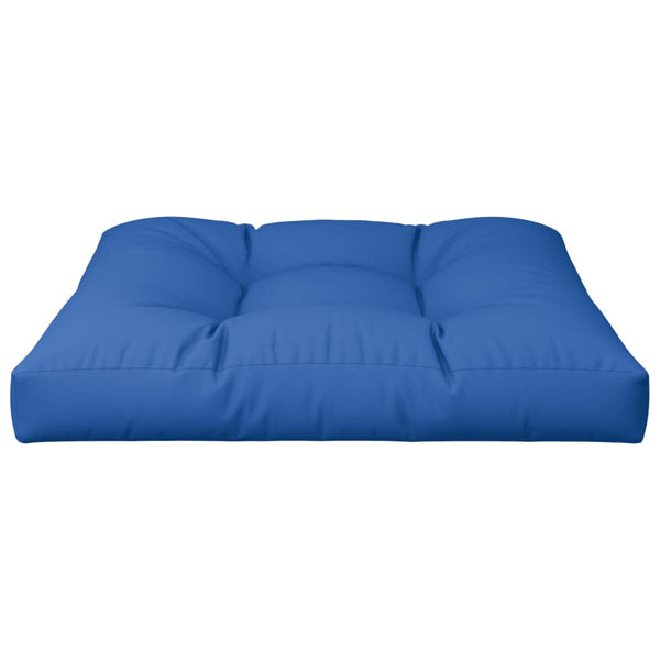 vidaXL Coussin de palette bleu roi 70x70x12 cm en tissu