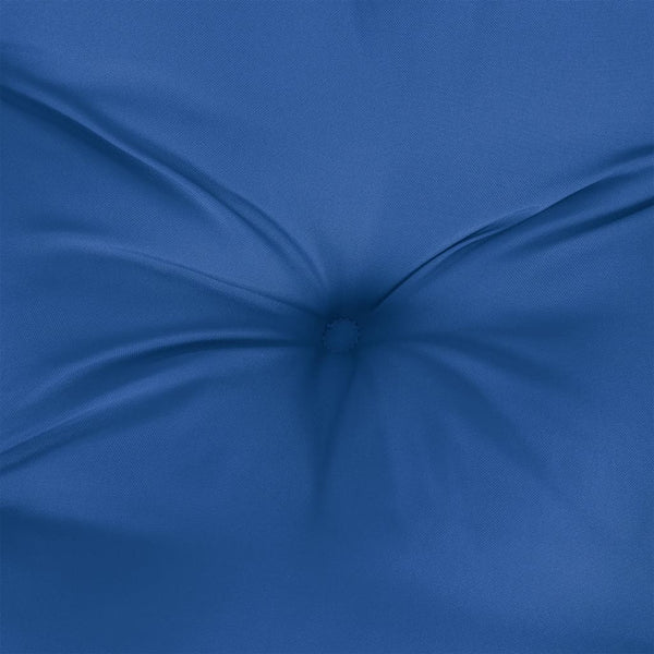 vidaXL Coussin de palette bleu roi 70x70x12 cm en tissu