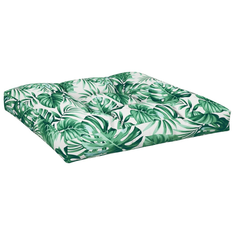 Palettenkissen Blattmuster 70x70 cm