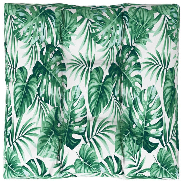 Palettenkissen Blattmuster 70x70 cm