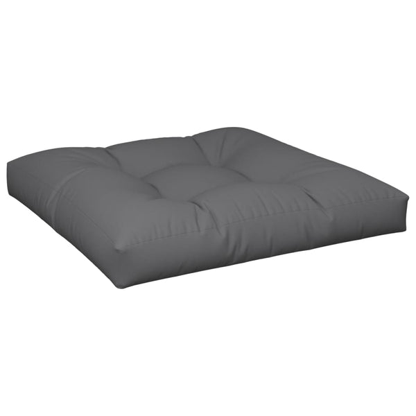 vidaXL Coussin de palette anthracite 80x80x12 cm en tissu