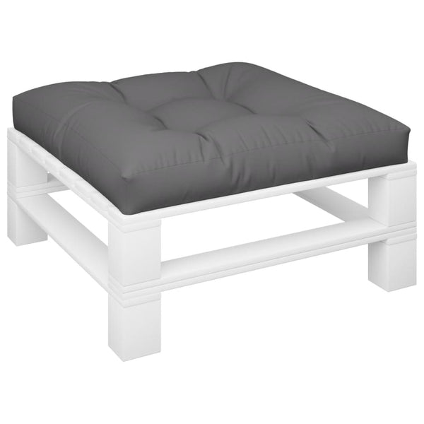 vidaXL Coussin de palette anthracite 80x80x12 cm en tissu