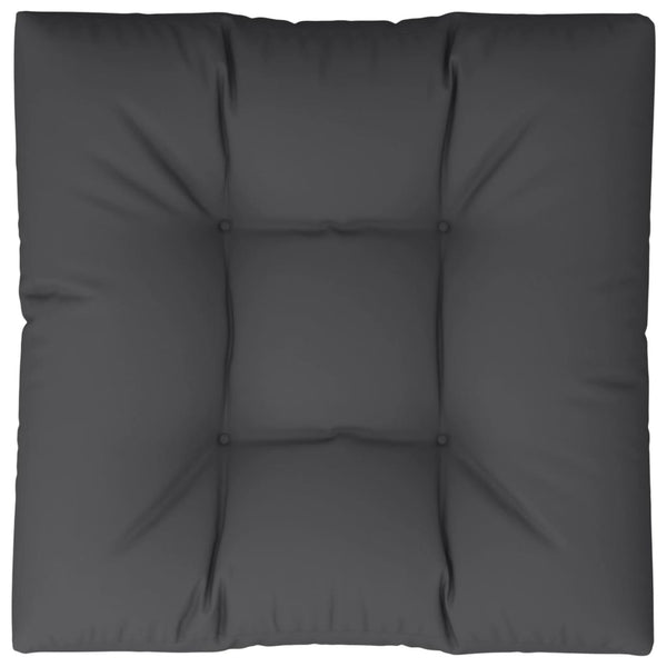 Schwarzes Palettenkissen 80x80 cm
