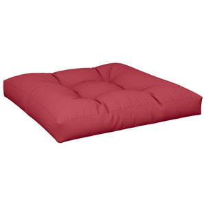 vidaXL Coussin de palette rouge bordeaux 80x80x12 cm Tissu