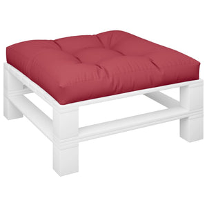 vidaXL Coussin de palette rouge bordeaux 80x80x12 cm Tissu