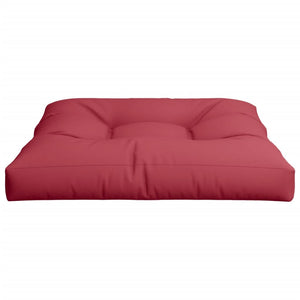 vidaXL Coussin de palette rouge bordeaux 80x80x12 cm Tissu