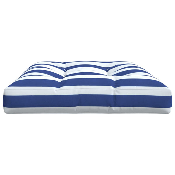 Palettenkissen Blau Weiß Gestreift 120x80