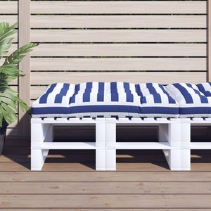 Palettenkissen Blau Weiß Gestreift 120x80