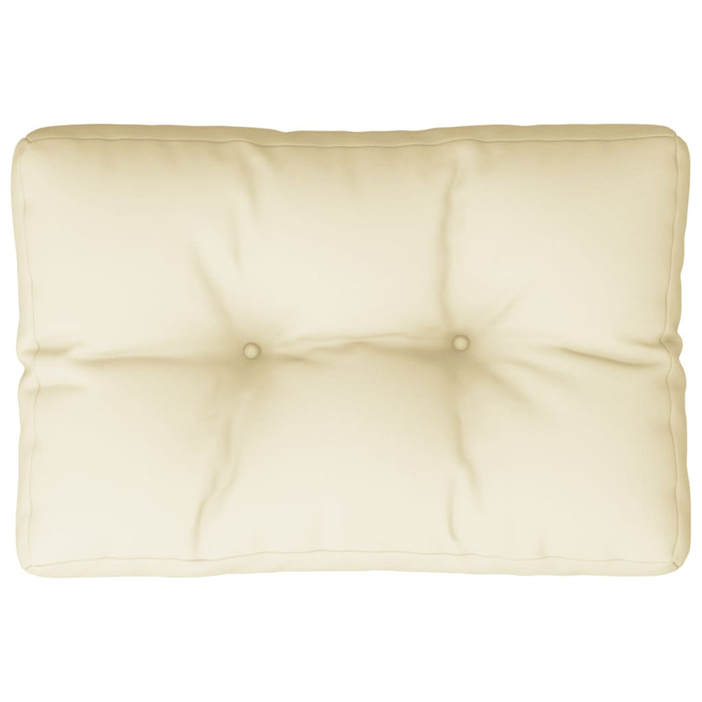 Creme Palettenkissen 50x40 cm