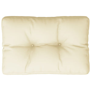 Creme Palettenkissen 50x40 cm