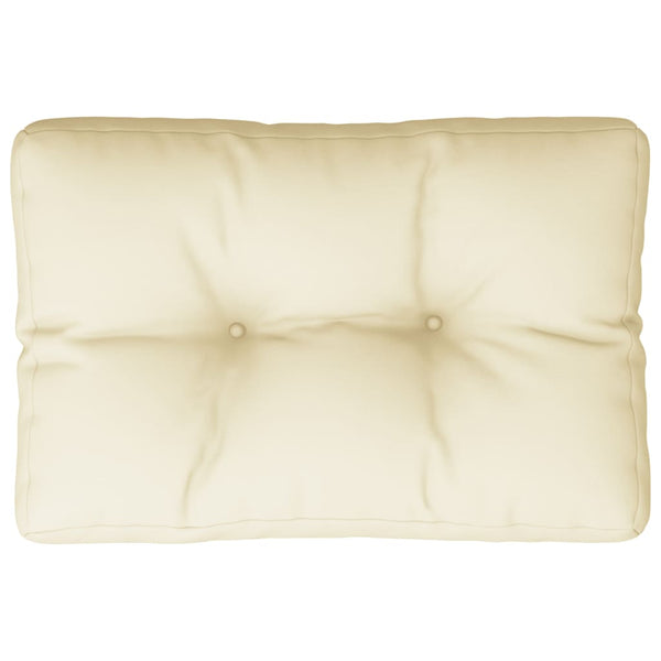 Creme Palettenkissen 50x40 cm