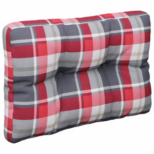 Palettenkissen Rot Karomuster 50x40 cm