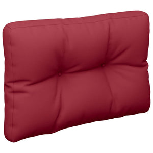 vidaXL Coussin de palette Rouge bordeaux 60x40x12 cm Tissu