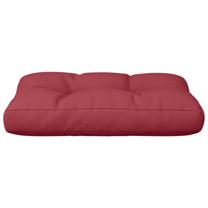 vidaXL Coussin de palette Rouge bordeaux 60x40x12 cm Tissu