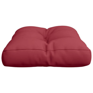 vidaXL Coussin de palette Rouge bordeaux 60x40x12 cm Tissu