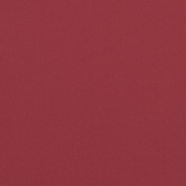 vidaXL Coussin de palette Rouge bordeaux 60x40x12 cm Tissu
