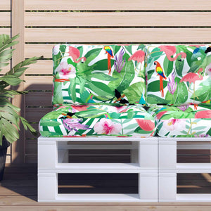 vidaXL Coussins de palettes Multicolore 60x40x12 cm Tissu