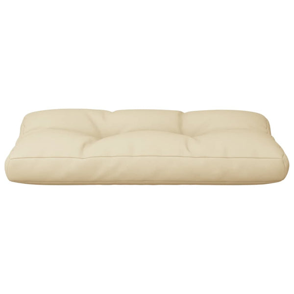 vidaXL Coussin de palette Beige 70x40x12 cm Tissu