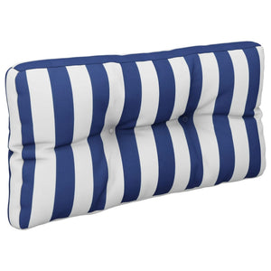 Blau Weiß Gestreiftes Palettenkissen 70x40