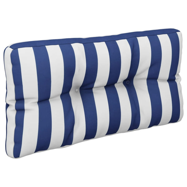 Blau Weiß Gestreiftes Palettenkissen 70x40