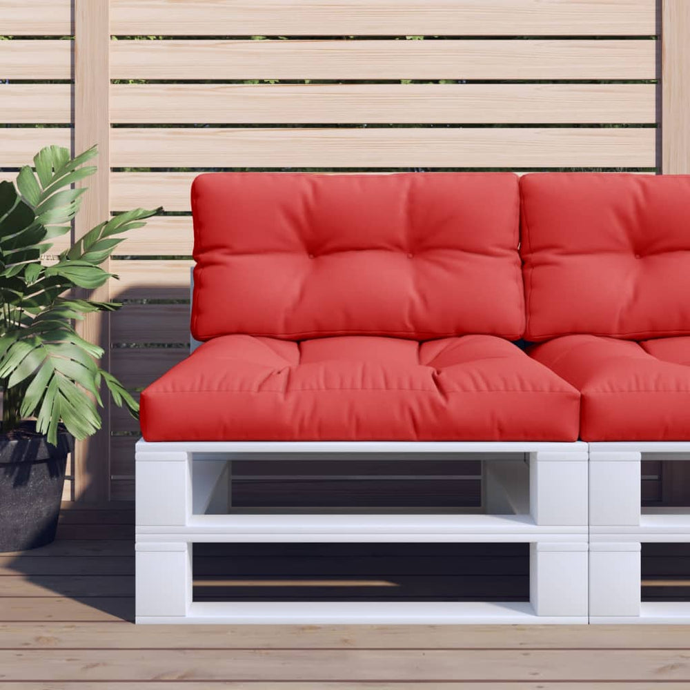Rotes Palettenkissen 80x40 cm