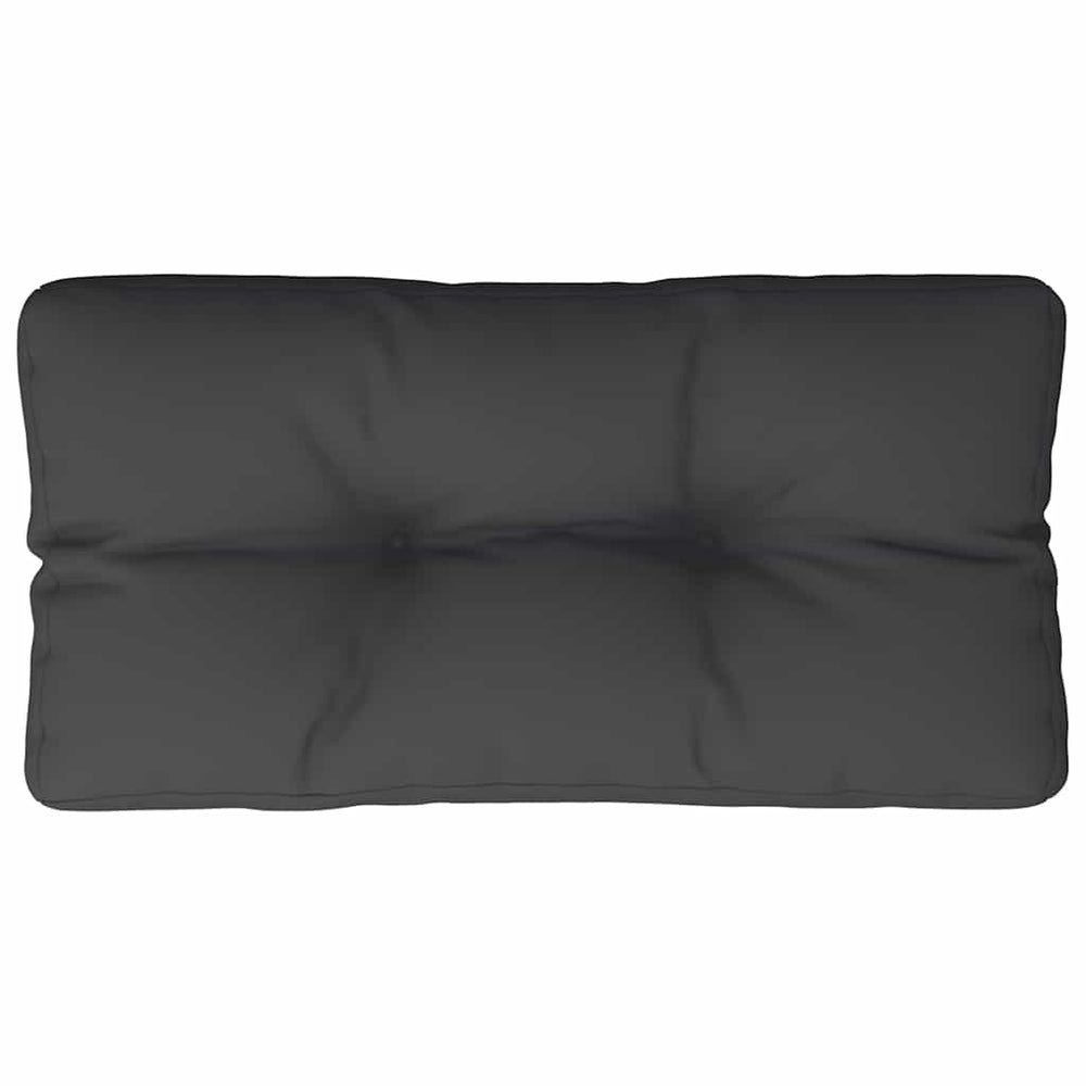 Schwarzes Palettenkissen 80x40 cm