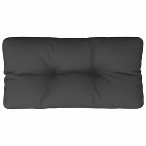 Schwarzes Palettenkissen 80x40 cm