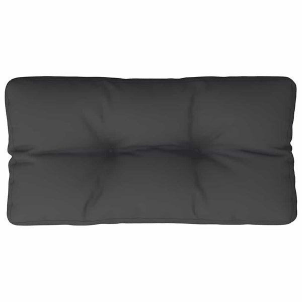 Schwarzes Palettenkissen 80x40 cm