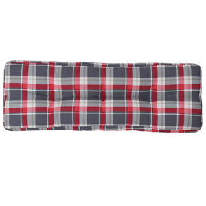 Palettenkissen Rot Karomuster 120x40 cm