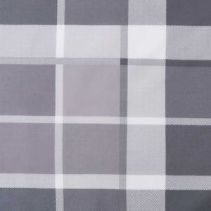 Palettenkissen Grau Karomuster 120x40 cm