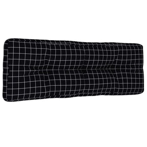 Palettenkissen Schwarz Karomuster 120x40 cm