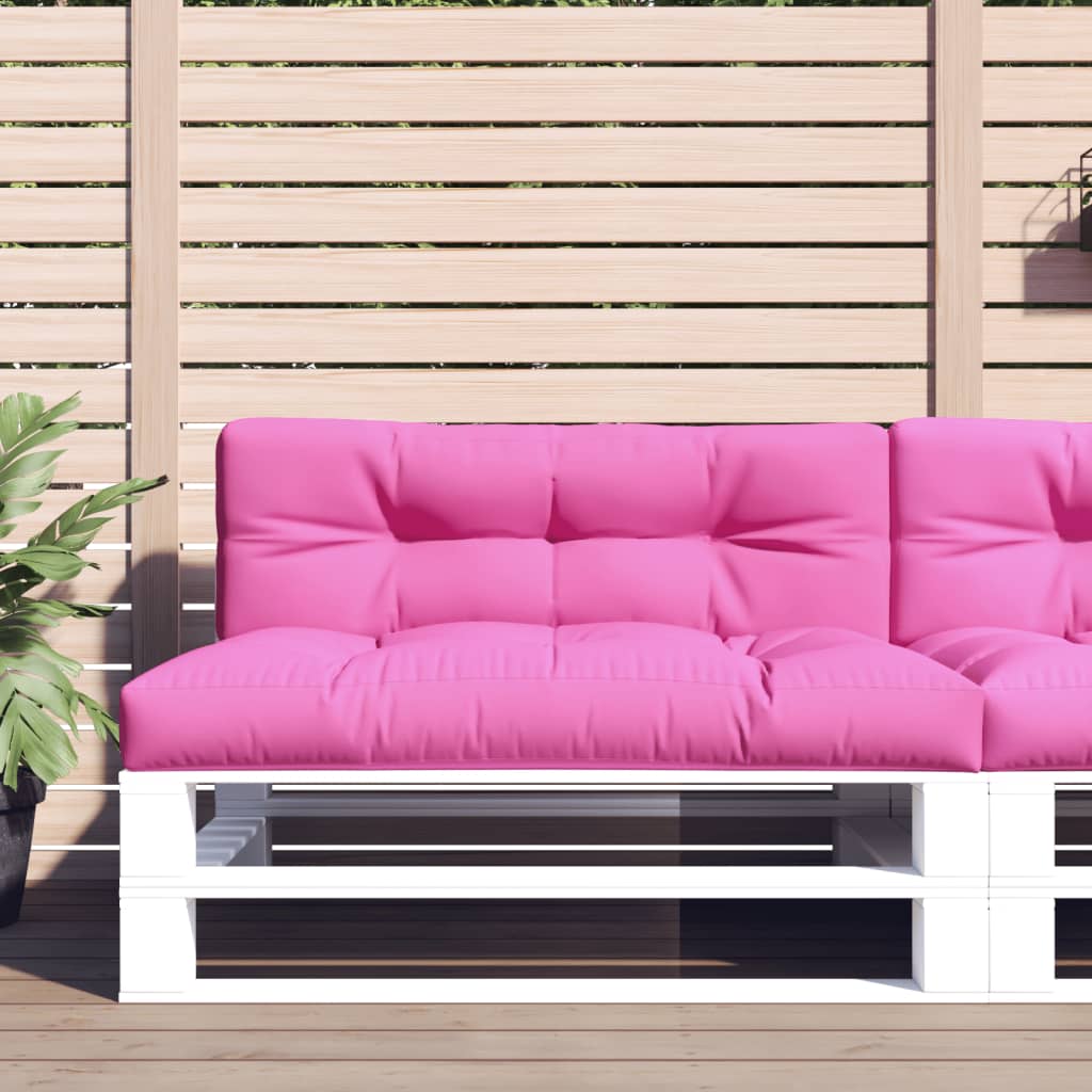 Rosa Palettenkissen 120x40 cm