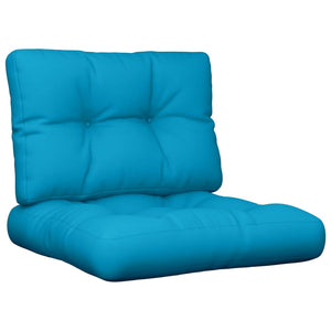 Blaue Palettenkissen 2er Set