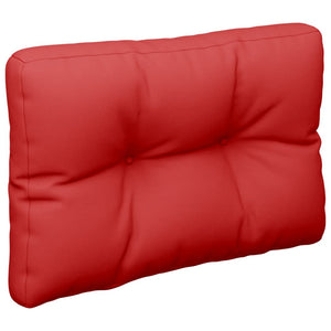 vidaXL Coussins de palette 2 pcs Rouge Tissu
