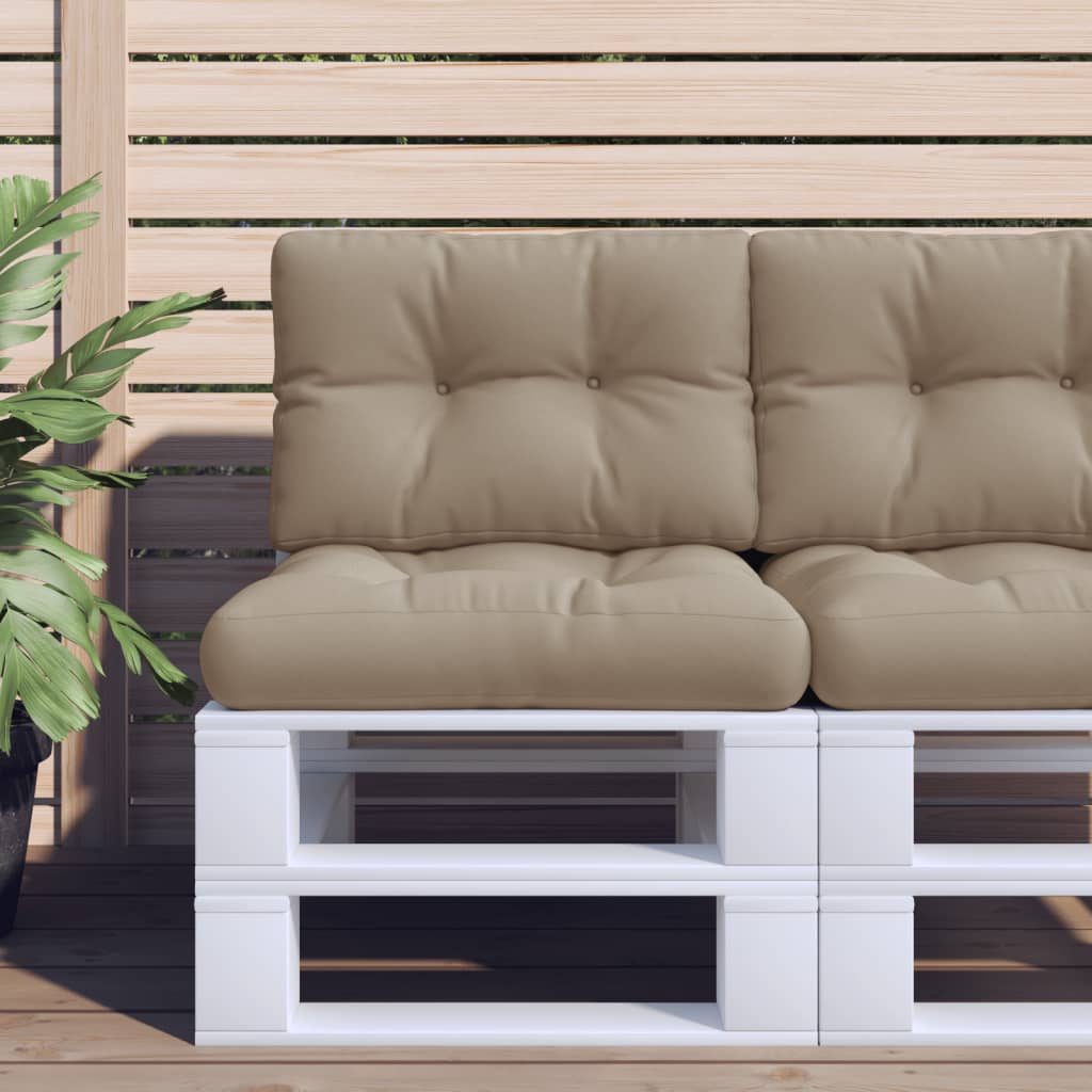 Palettenkissen 2er Set Taupe