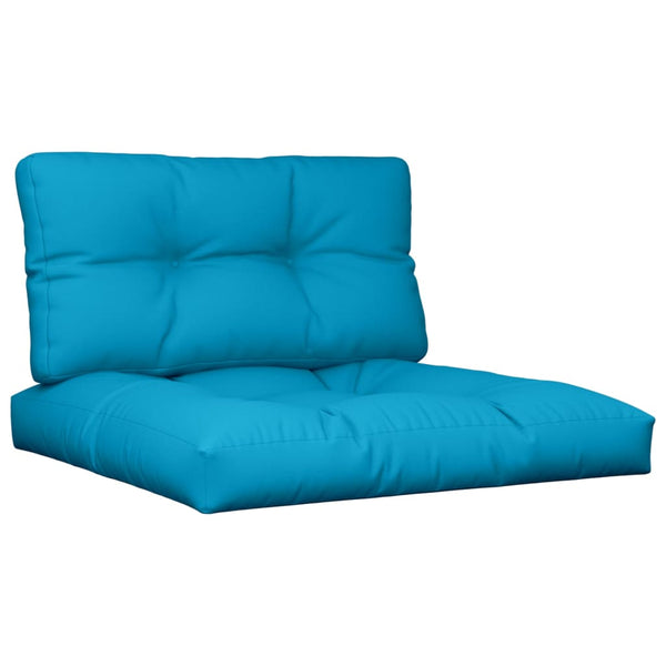 Hellblaue Palettenkissen, 2-teiliges Set