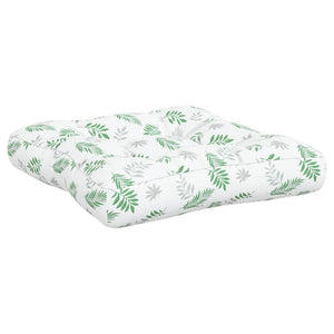 vidaXL Coussins de palette 2 pcs Motif feuilles Tissu Oxford