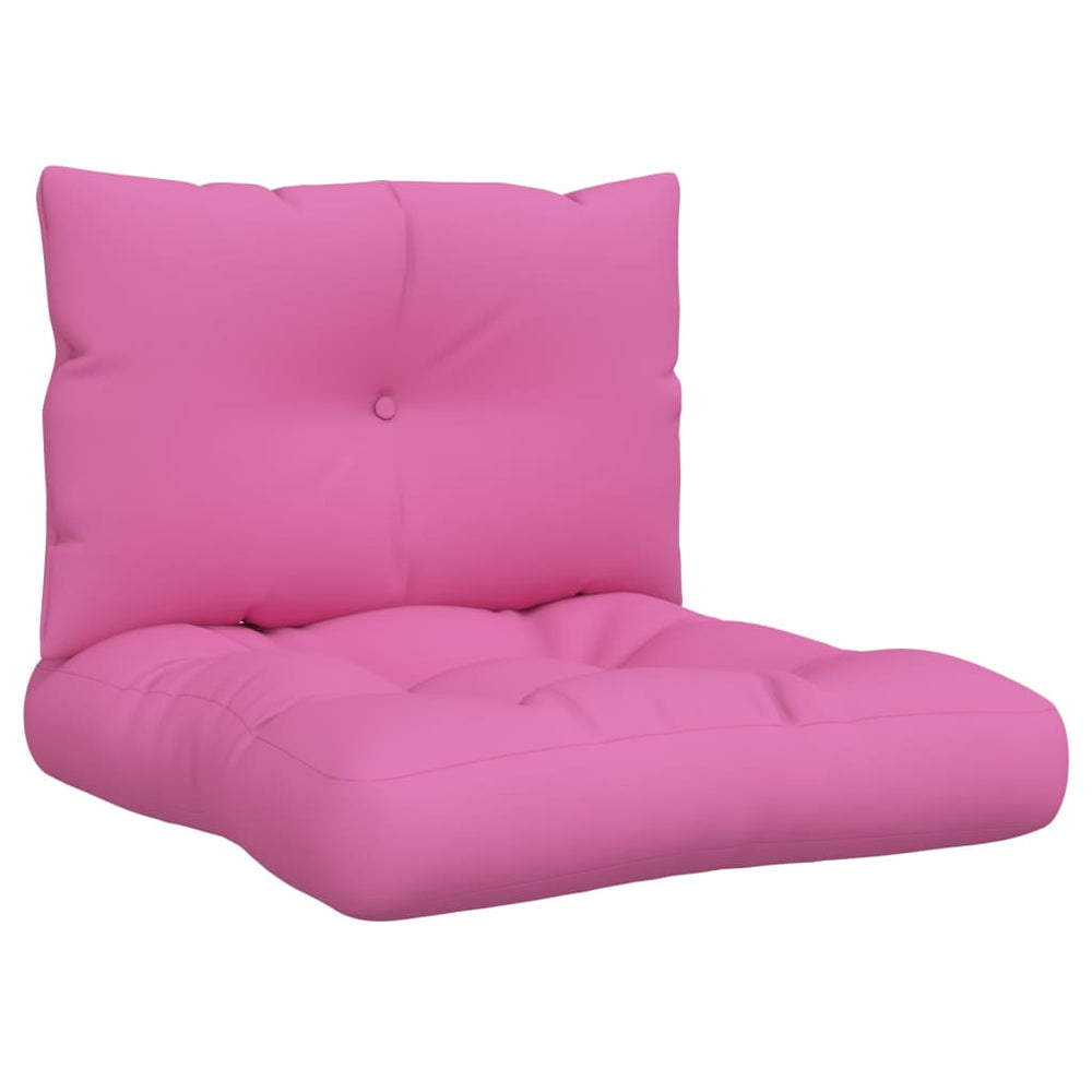 2er-Set Palettenkissen Rosa Oxford