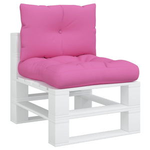 2er-Set Palettenkissen Rosa Oxford