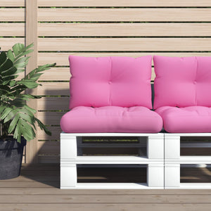 2er-Set Palettenkissen Rosa Oxford