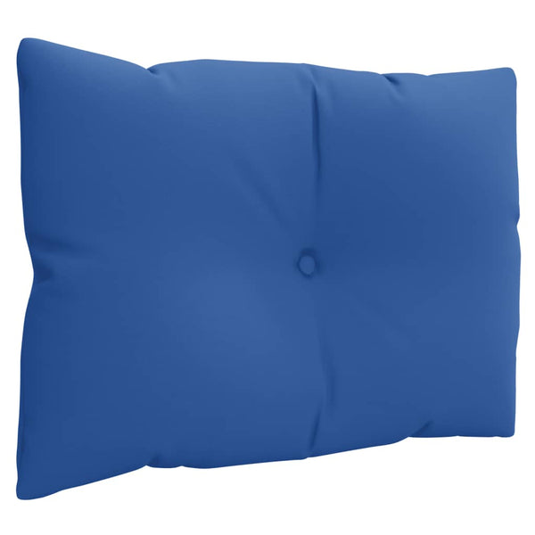 vidaXL Coussins de palette 3 pcs Bleu roi Tissu