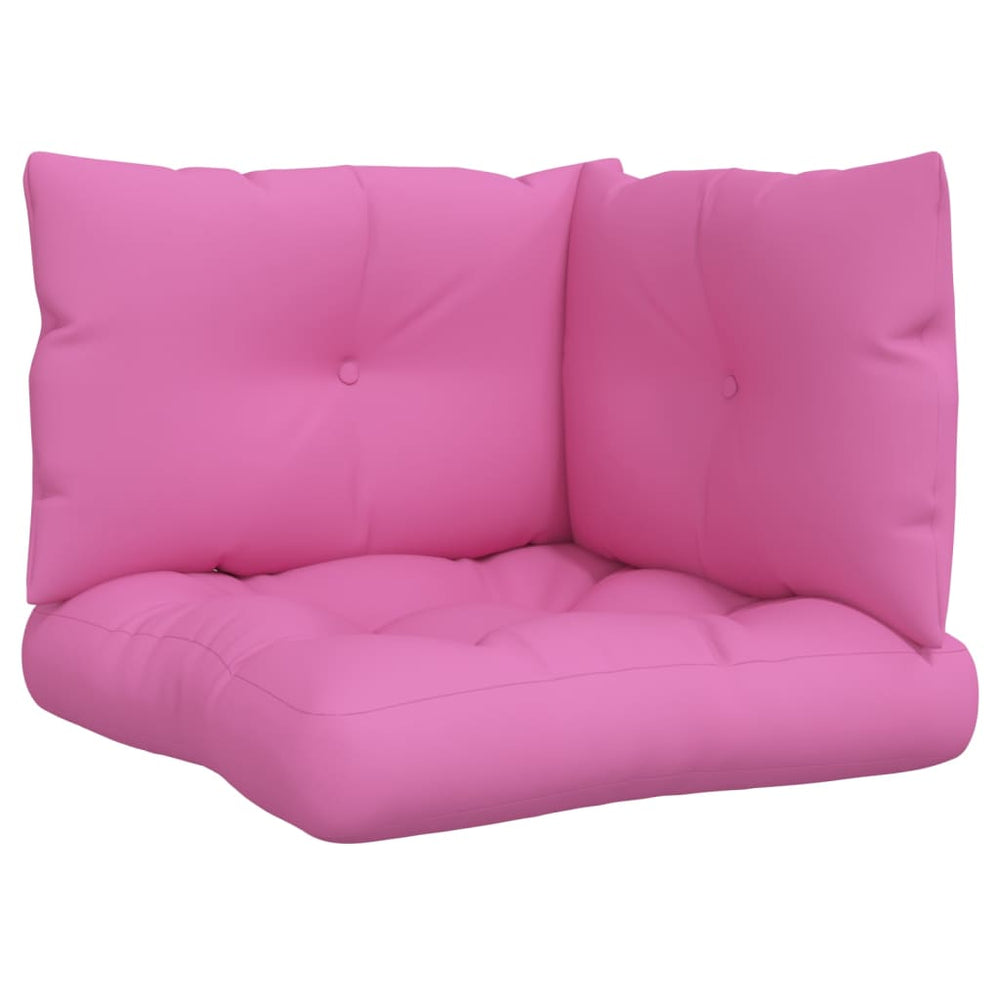 Palettenkissen 3er Set Rosa Oxford
