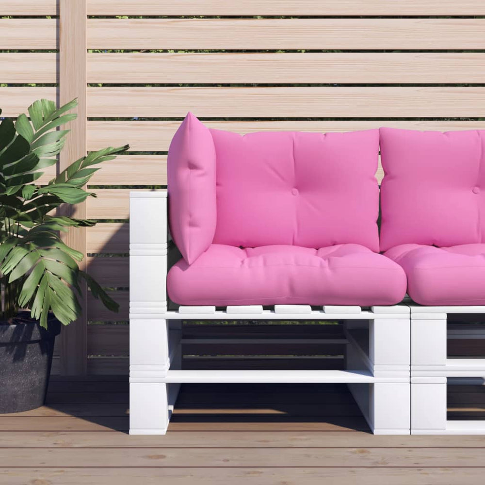 Palettenkissen 3er Set Rosa Oxford