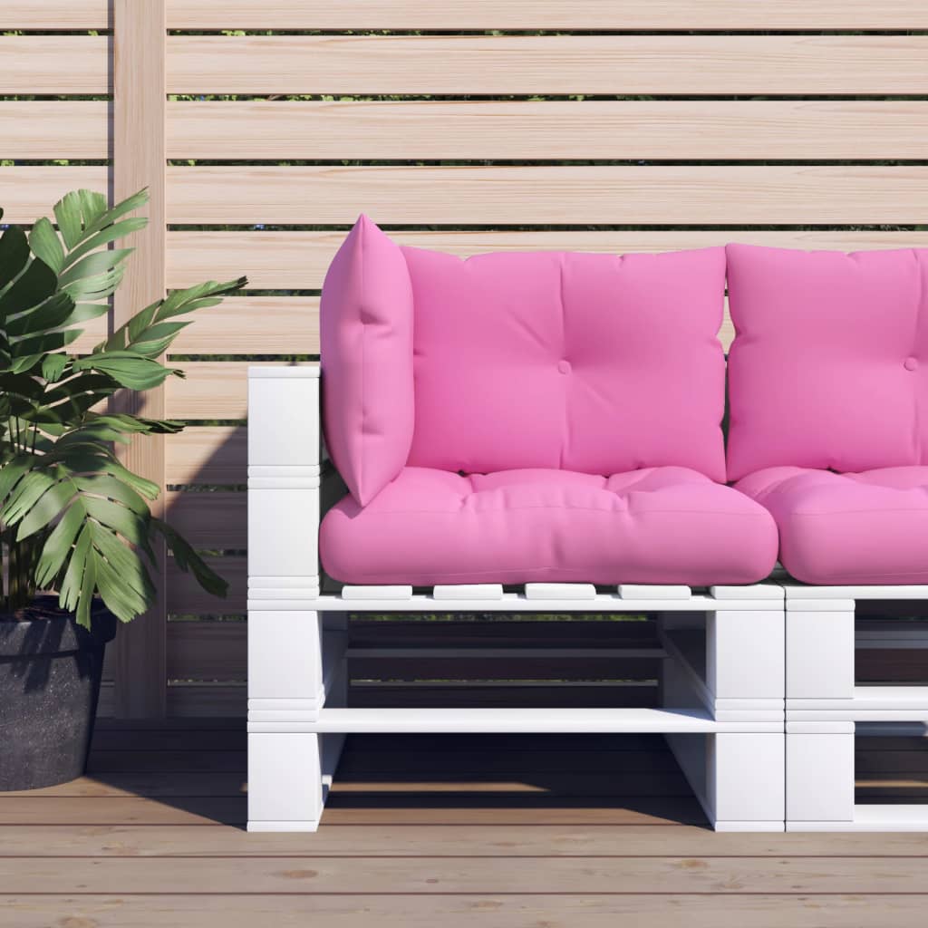 Palettenkissen 3er Set Rosa Oxford