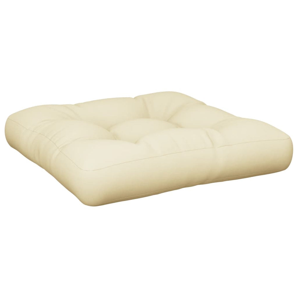 Creme Palettenkissen 60x61,5 cm