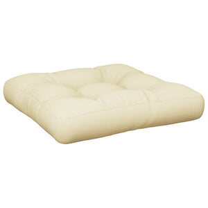 vidaXL Coussin de palette Crème 60x61,5x10 cm Tissu