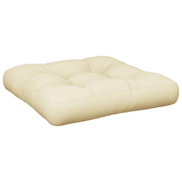 vidaXL Coussin de palette Crème 60x61,5x10 cm Tissu