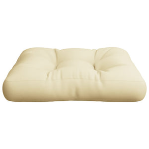 vidaXL Coussin de palette Crème 60x61,5x10 cm Tissu
